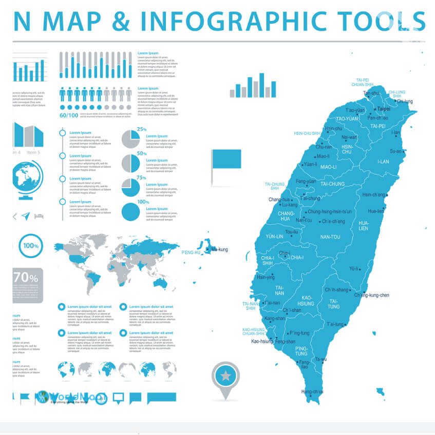 Taiwan Infographic Map